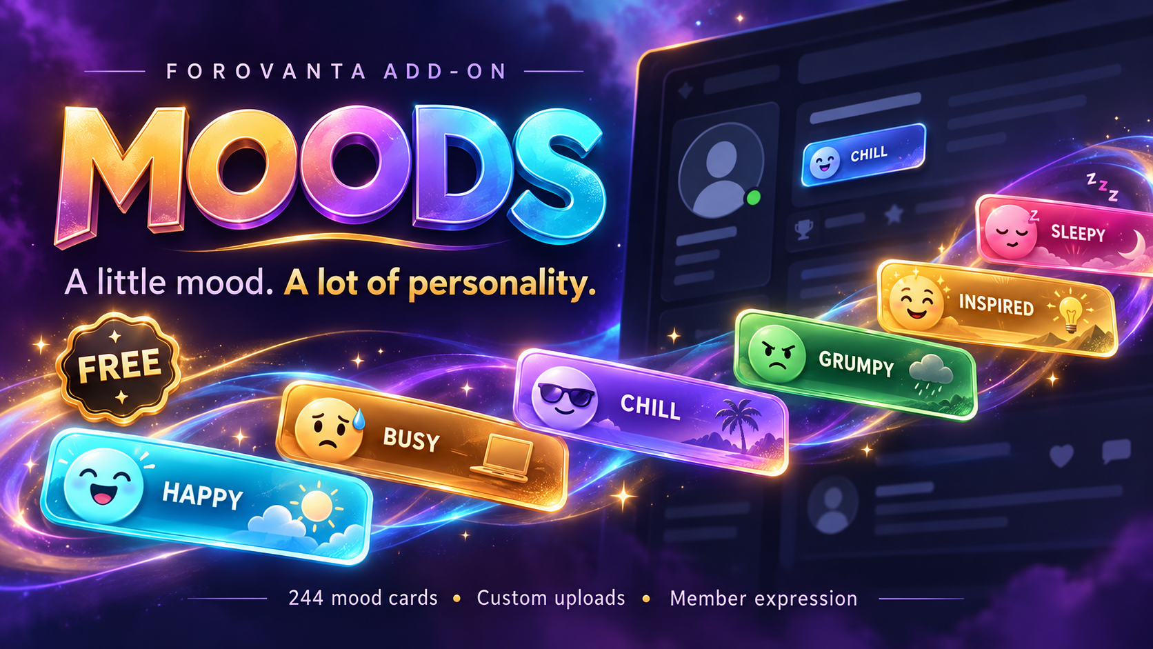 Moods Free Addon preview