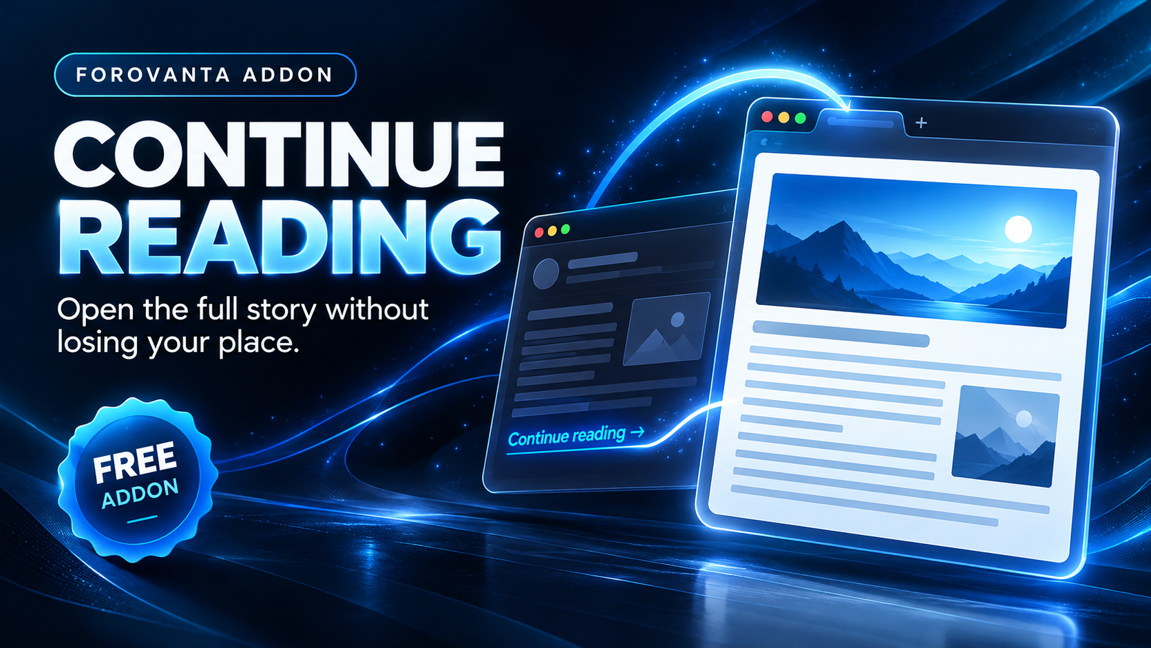 Continue Reading Addon preview