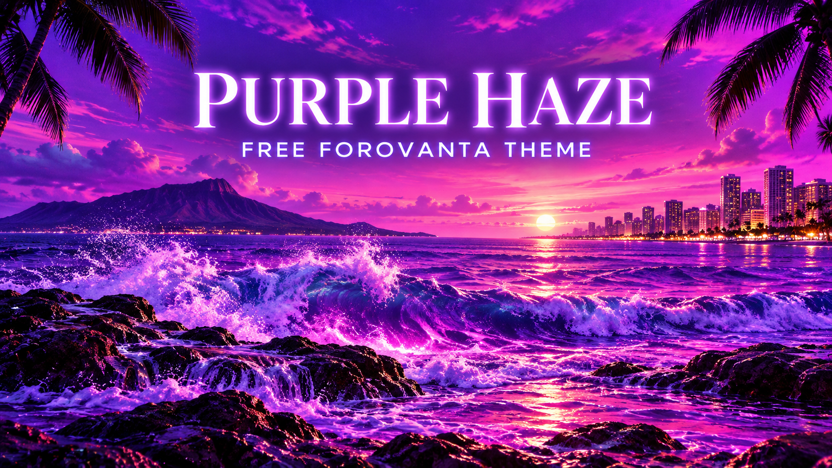 Purple Haze Free Theme preview