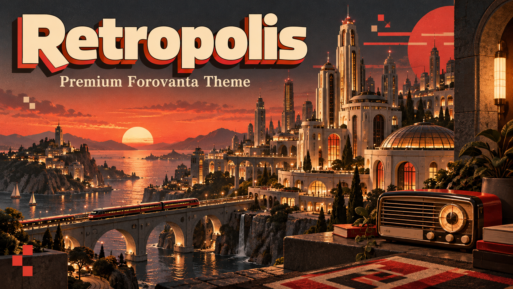 Retropolis Premium Theme preview