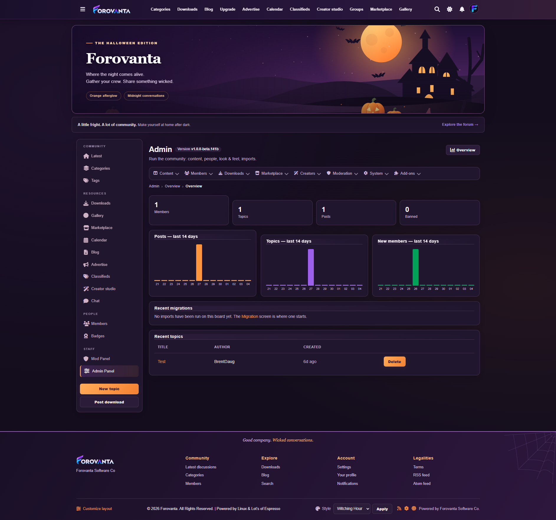 Witching Hour Free Halloween Theme screenshot 1