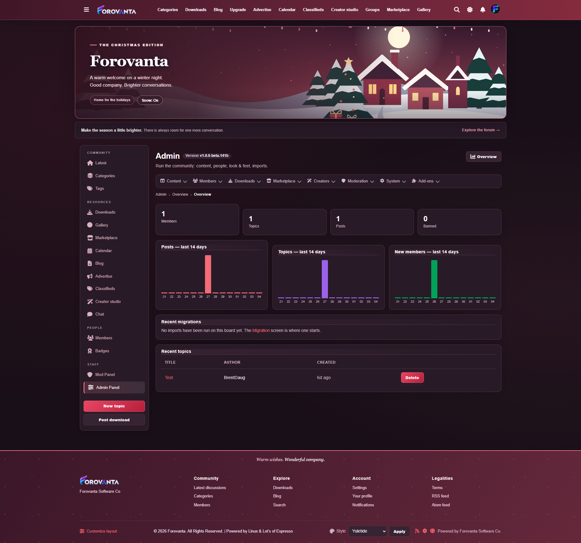 Yuletide Free CHRISTmas Theme screenshot 1